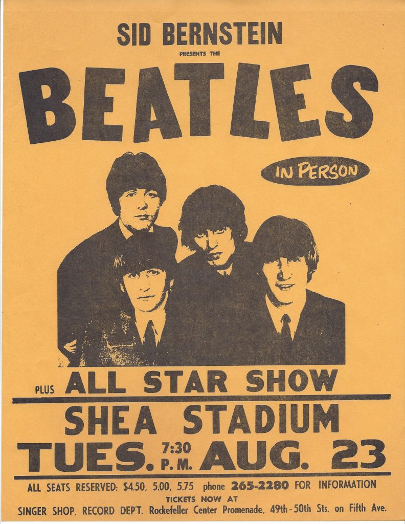 The Beatles at Shea Stadium 1966 -Flyer
